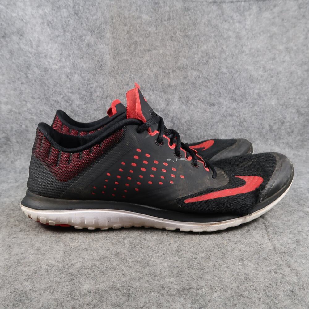 Nike Shoes Mens 11 Athletic Trainer FS Lite Run Sneakers Black Red Lightweight
